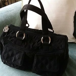 Vera Bradley Black Bowler Handbag